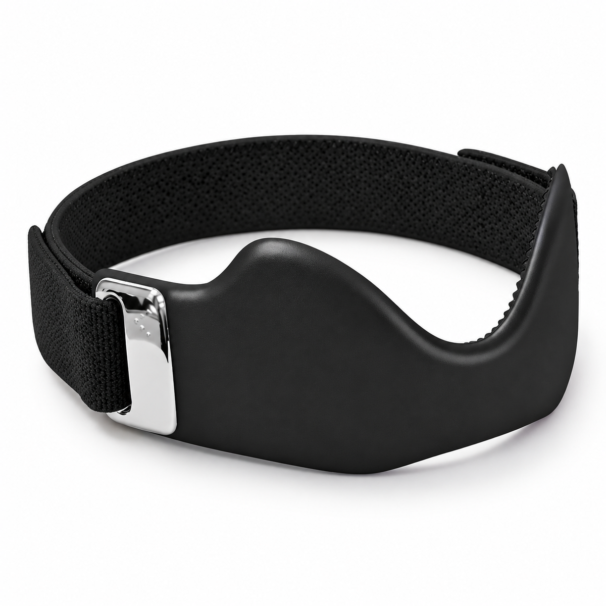 Generic black patella knee strap with hard support and shell and adjustable strap