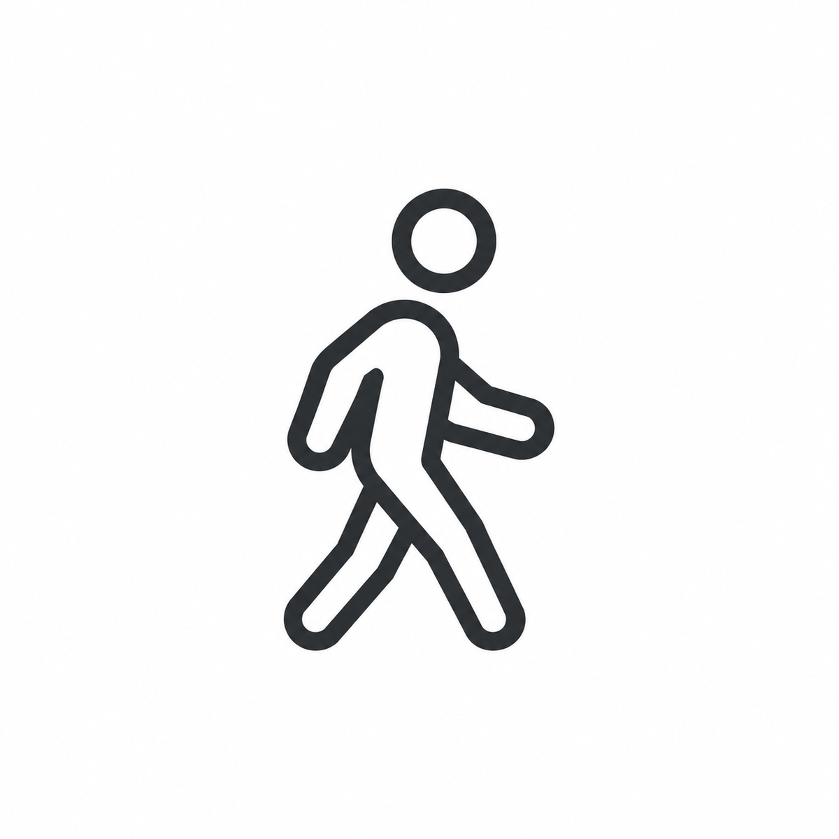 STEP STRG walking icon representing everyday knee support
